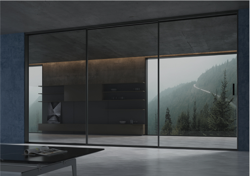 Slim-Frame Sliding Door