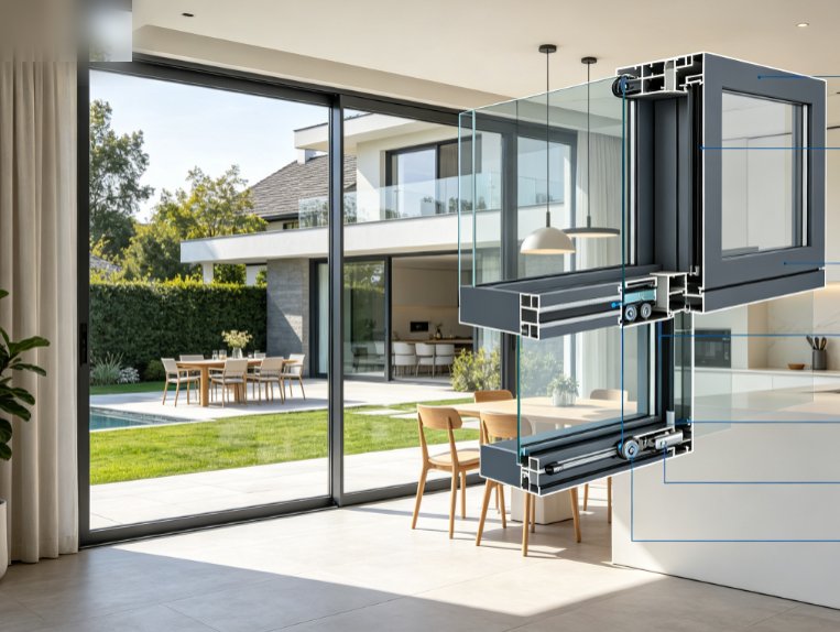 Thermal Break 3-Track Sliding Window 3